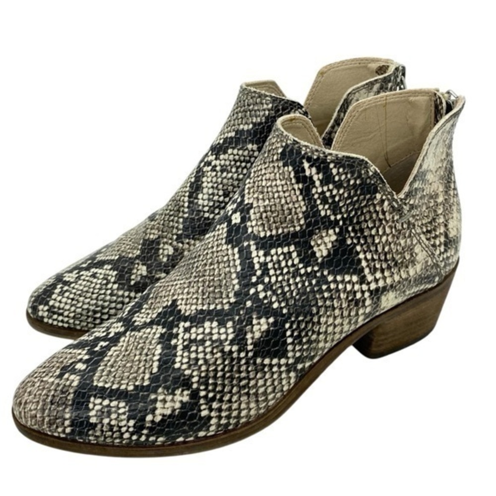 Dolce Vita Karsen Snake Print Booties Ankle Boots